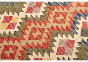 Tappeto Kilim Geometrico Arancione Beige 103x146 Cm