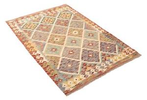 Tappeto Kilim Geometrico Multicolore Beige 102x150 Cm