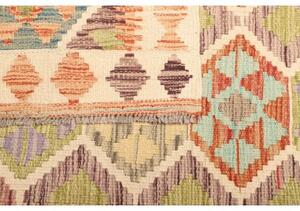 Tappeto Kilim Geometrico Avorio Multicolore 99x145 Cm
