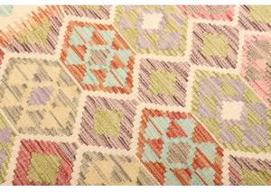 Tappeto Kilim Geometrico Avorio Multicolore 99x145 Cm