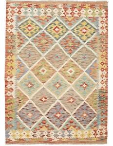 Tappeto Kilim Geometrico Multicolore Beige 102x150 Cm