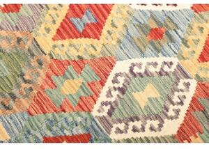 Tappeto Kilim Geometrico Verde Salvia Multicolore 103x153 Cm
