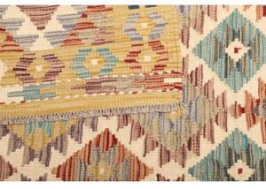 Tappeto Kilim Geometrico Becco Di Corda Avorio 105x152 Cm