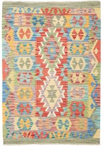 Tappeto Kilim Geometrico Multicolore 102x146 Cm