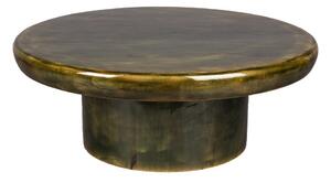 Tavolino da salotto rotondo verde in mango massiccio ø 60 cm Mush – Dutchbone