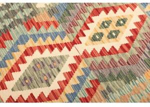 Tappeto Kilim Geometrico Grigio Scuro Multicolore 111x148 Cm
