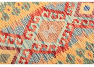 Tappeto Kilim Geometrico Beige Giallo 98x162 Cm