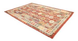 Tappeto Kilim Geometrico Rosso Mattone Multicolore 209x301 Cm