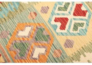 Tappeto Kilim Geometrico Rosso Multicolore 102x148 Cm