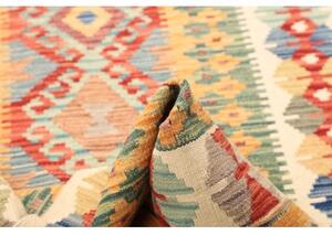 Tappeto Kilim Geometrico Beige Giallo 98x162 Cm