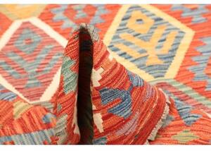 Tappeto Kilim Stilizzato Rosso Giallo 205x293 Cm