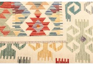 Tappeto Kilim Geometrico Avorio Multicolore 201x302 Cm