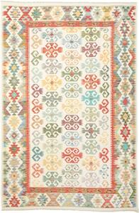 Tappeto Kilim Geometrico Avorio Multicolore 201x302 Cm