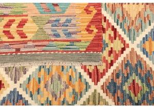 Tappeto Kilim Geometrico Multicolore 203x287 Cm