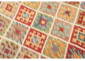 Tappeto Kilim Geometrico Multicolore 203x287 Cm