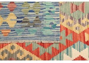 Tappeto Kilim Geometrico Rosso Blu 179x239 Cm
