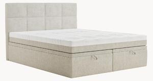 Letto boxspring in ciniglia fatto a mano con contenitore Umage, H3