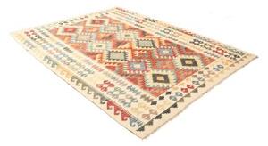 Tappeto Kilim Geometrico Multicolore Beige 183x238 Cm