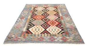 Tappeto Kilim Geometrico Blu Multicolore 167x239 Cm
