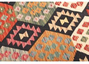 Tappeto Kilim Geometrico Blu Multicolore 167x239 Cm