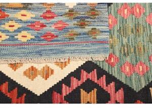 Tappeto Kilim Geometrico Blu Multicolore 167x239 Cm