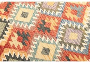 Tappeto Kilim Geometrico Multicolore Beige 183x238 Cm