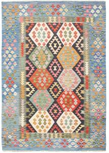 Tappeto Kilim Geometrico Blu Multicolore 167x239 Cm