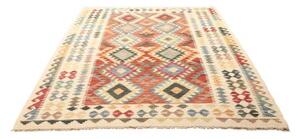 Tappeto Kilim Geometrico Multicolore Beige 183x238 Cm