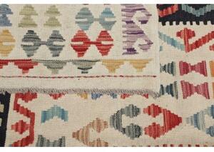 Tappeto Kilim Geometrico Rosso Mattone Avorio 414x595 Cm