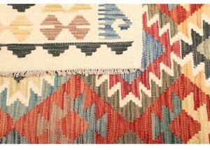 Tappeto Kilim Geometrico Multicolore Beige 183x238 Cm
