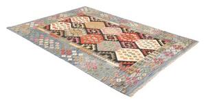 Tappeto Kilim Geometrico Blu Multicolore 167x239 Cm