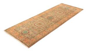 Tappeto Kairo Geometrico Arancione Verde Corsia 76x202 Cm