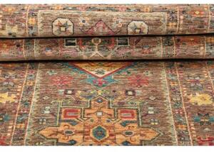 Tappeto Floralia Geometrico Marrone Blu Corsia 76x202 Cm