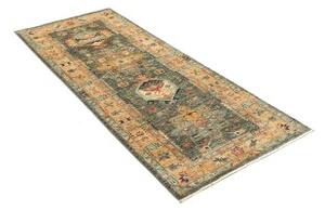 Tappeto Floralia Stilizzato Verde Petrolio Beige 80x198 Cm