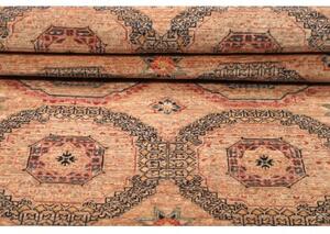 Tappeto Kairo Geometrico Beige Rosato Grigio Scuro Corsia 81x296 Cm