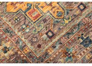 Tappeto Floralia Stilizzato Marrone Multicolore Corsia 75x201 Cm