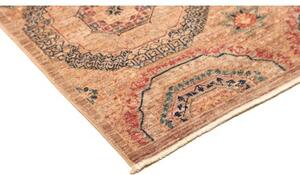 Tappeto Kairo Geometrico Beige Rosato Grigio Scuro Corsia 81x296 Cm