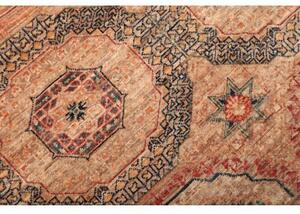 Tappeto Kairo Geometrico Beige Rosato Grigio Scuro Corsia 81x296 Cm