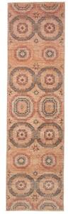 Tappeto Kairo Geometrico Beige Rosato Grigio Scuro Corsia 81x296 Cm