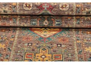 Tappeto Floralia Stilizzato Marrone Multicolore Corsia 75x201 Cm