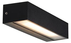 Lampada da parete moderna nera con LED IP65 - Steph
