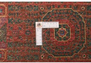 Tappeto Kairo Geometrico Rosso Verde Scuro 96x150 Cm