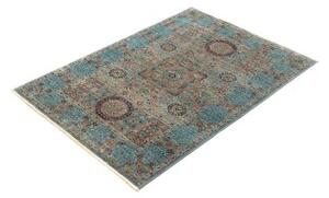Tappeto Kairo Stilizzato Verde Petrolio Blu Scuro 81x115 Cm