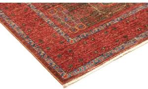 Tappeto Kairo Geometrico Rosso Verde Scuro 96x150 Cm