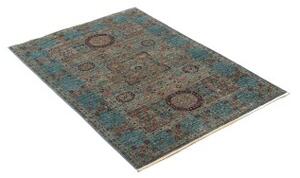 Tappeto Kairo Stilizzato Verde Petrolio Blu Scuro 81x115 Cm