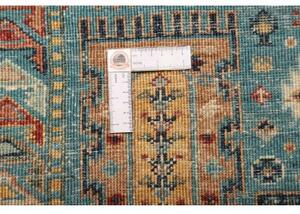 Tappeto Floralia Geometrico Blu Petrolio Corallo 80x121 Cm