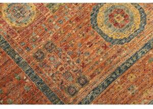 Tappeto Kairo Geometrico Arancione Blu 96x147 Cm