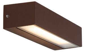 Lampada da parete industriale marrone ruggine incl. LED IP65 - Steph