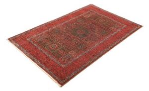 Tappeto Kairo Geometrico Rosso Verde Scuro 96x150 Cm