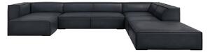 Divano angolare in pelle blu scuro (angolo destro) Madame - Windsor & Co Sofas